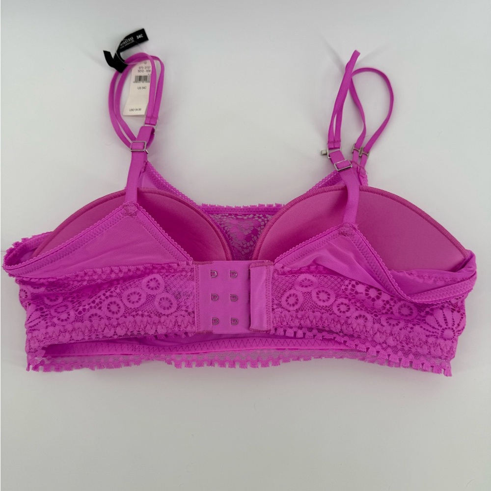 Aerie Real Power Wireless Push Up Joy Lace Bra - Picture 2 of 5